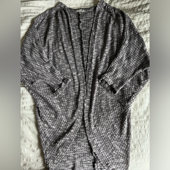 Free People Open Knit Cardigan - One Size - Black and White - Picture 6 of 8